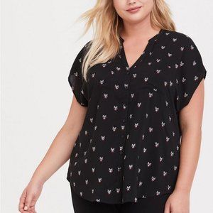 Torrid Racoon Blouse - Size 3 / 3X